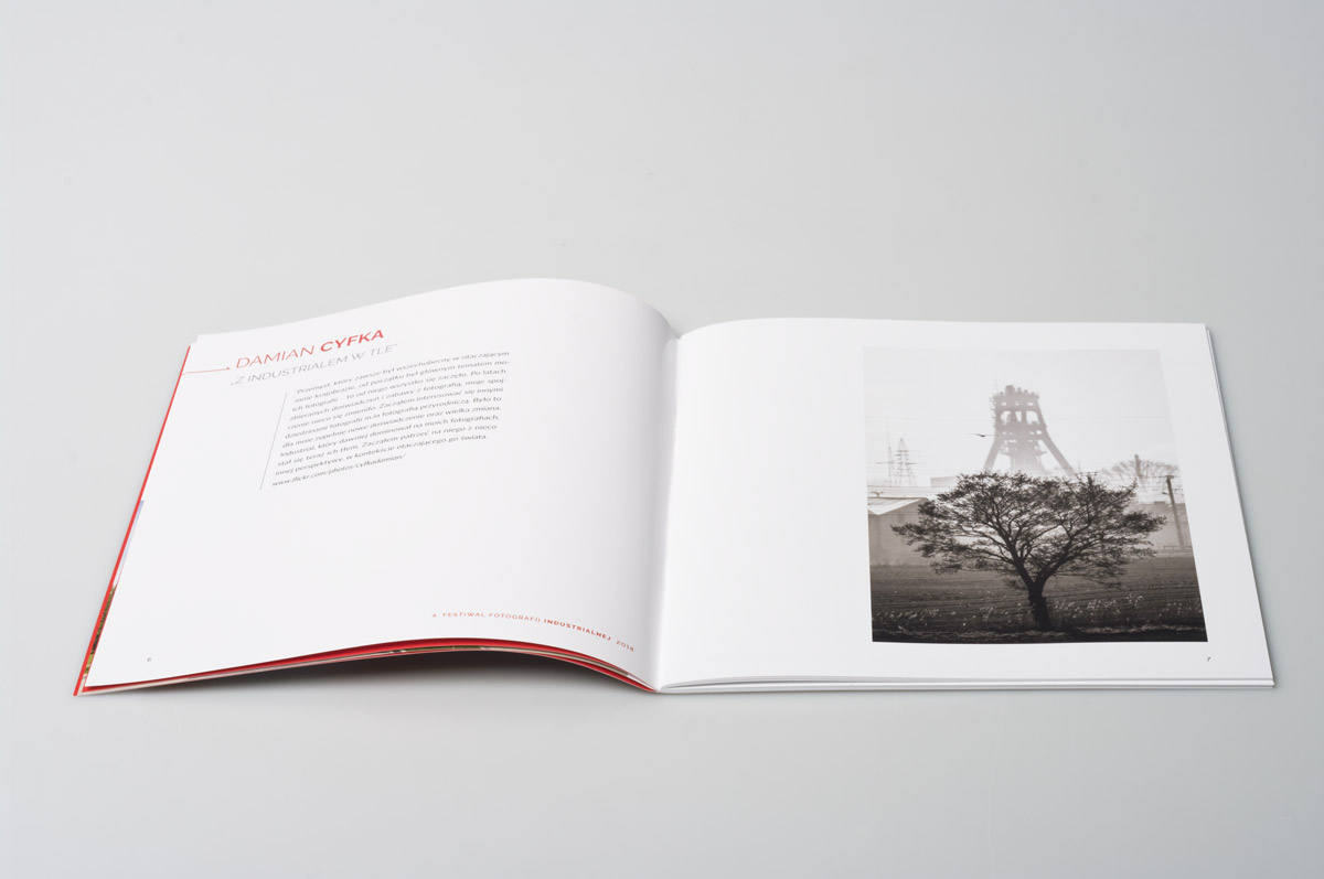 Katalog Festiwalu Fotografii Industrialnej - projekt i druk