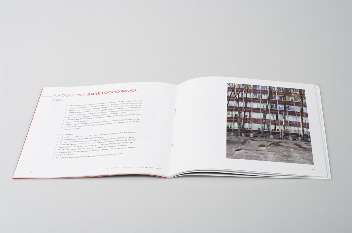 Katalog Festiwalu Fotografii Industrialnej - projekt i druk